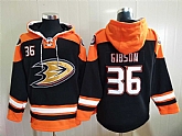 Anaheim Ducks 36 John Gibson Black All Stitched Pullover Hoodie,baseball caps,new era cap wholesale,wholesale hats